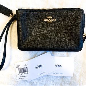 Coach Double Zipper Wrislet